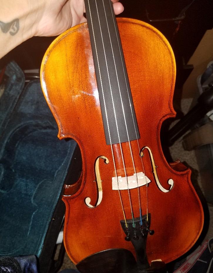 AW Solid Wood Violin 4/4 Full Set with Case & Bow Rosin Shoulder Rest Fiddle Matte Stradivari Copy Style for Beginner Student Adults Starter Kit customer photo 1