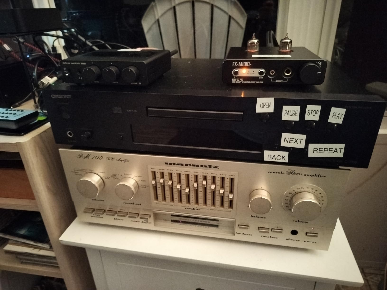 FX-Audio Tube-02 Pro Tube Headphone Amplifier, Vacuum 5725 Tube Preamp, Mini Hi-Fi Integrated Stereo Class A amp customer photo 2