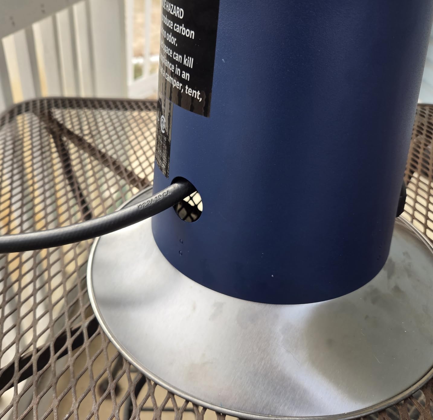 Cuisinart Portable Tabletop Patio Heater, 11,000 BTU Outdoor Propane Heater with Safety Tilt Switch and Adjustable Heat, Burner Screen Guard customer photo 2