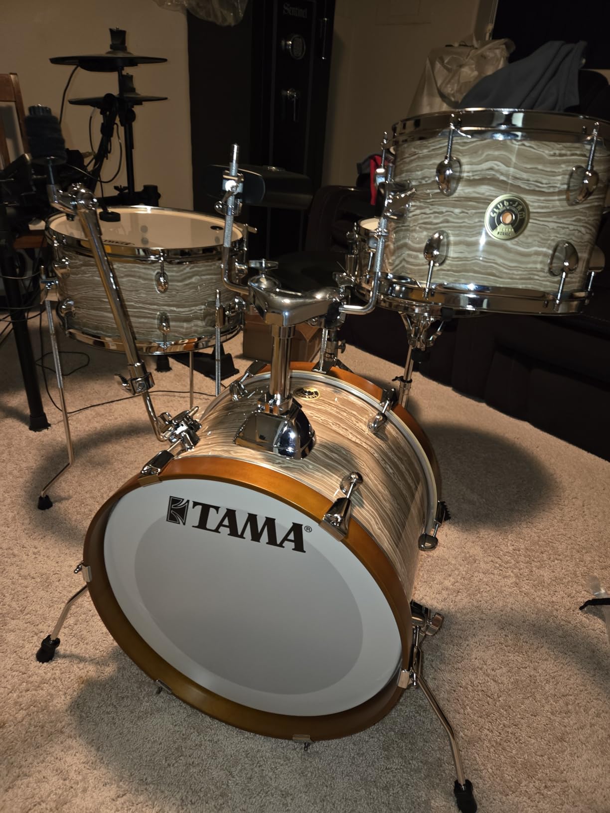 Tama Club-JAM LJK48S 4-piece Shell Pack with Snare Drum - Cream Marble Wrap customer photo 1