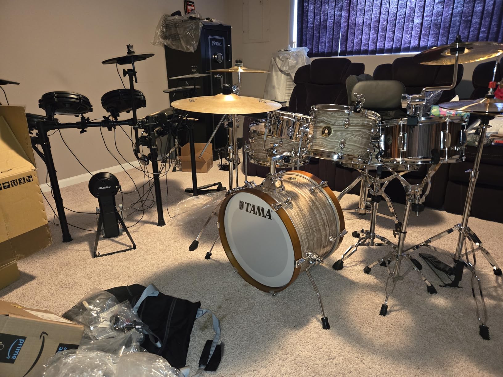Tama Club-JAM LJK48S 4-piece Shell Pack with Snare Drum - Cream Marble Wrap customer photo 2