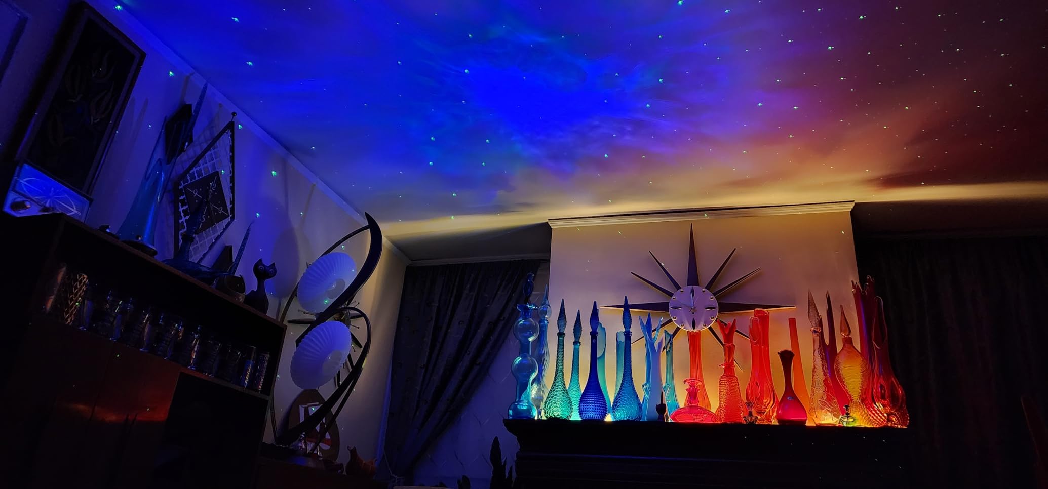 SFOUR Astronaut Galaxy Projector, Star Projector Night Light with Remote Control & Timer, 360 Rotatable Head, 8 Nebula Effects, Adjustable Brightness for Kids Bedroom customer photo 2