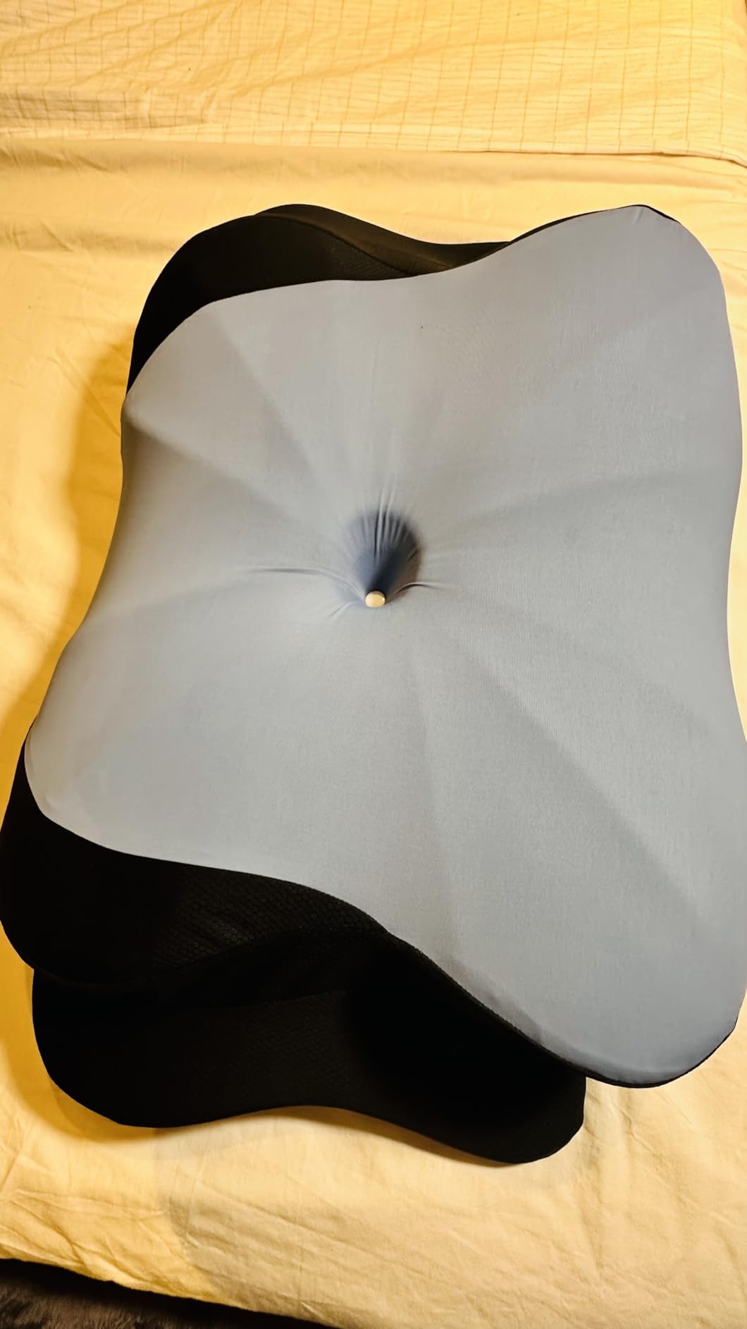 DONAMA Cervical Pillow for Neck and Shoulder, Contour Memory Foam Pillow, Ergonomic Neck Support Pillow for Side Back Stomach Sleepers with Pillowcase customer photo 2