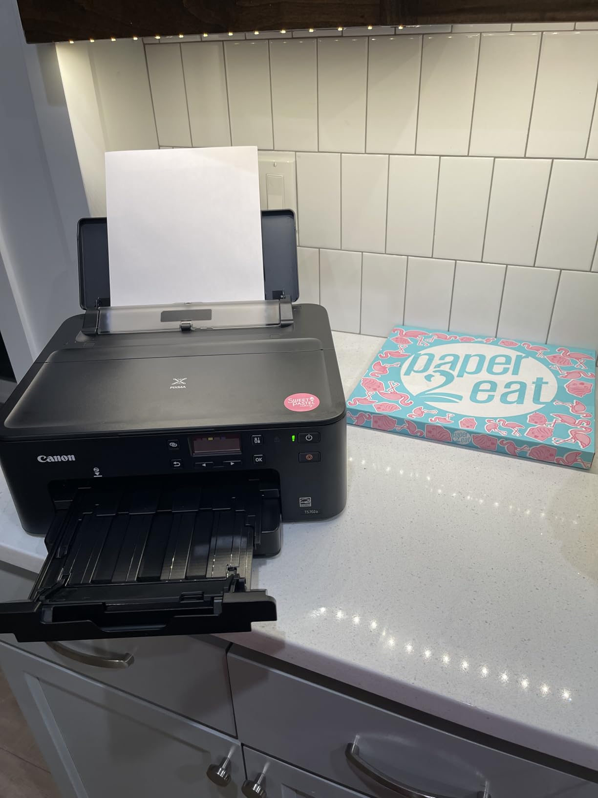 Canon PIXMA TS702a Wireless Single Function Printer | Mobile Printing with AirPrint and Mopria, Black customer photo 2