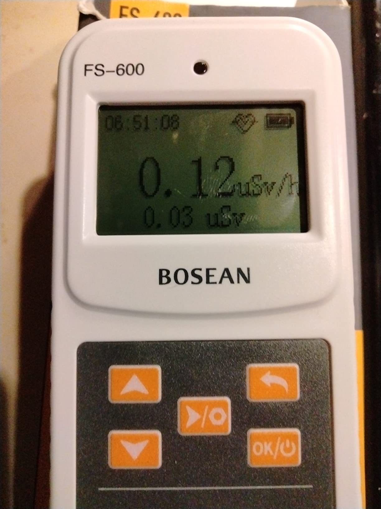 Nuclear Radiation Detector, Geiger Counter with Click Sound for Beta Gamma X-ray, Portable Alarm Radioactive Dosimeter for Uranium Glass Iodine Treatment Water Food, FS-600 customer photo 1