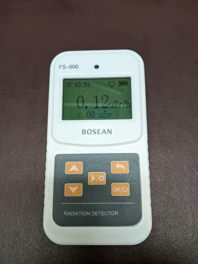 Nuclear Radiation Detector, Geiger Counter with Click Sound for Beta Gamma X-ray, Portable Alarm Radioactive Dosimeter for Uranium Glass Iodine Treatment Water Food, FS-600 customer photo 2