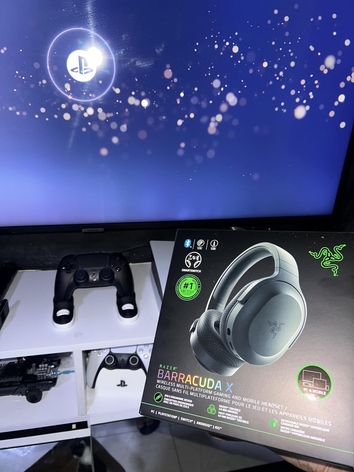 Razer Barracuda X Wireless Gaming & Mobile Headset (PC, PlayStation, Switch 2, Android, iOS): 2.4GHz Wireless + Bluetooth - Lightweight - 40mm Drivers - Detachable Mic - 50 Hr Battery - Quartz Pink customer photo 2