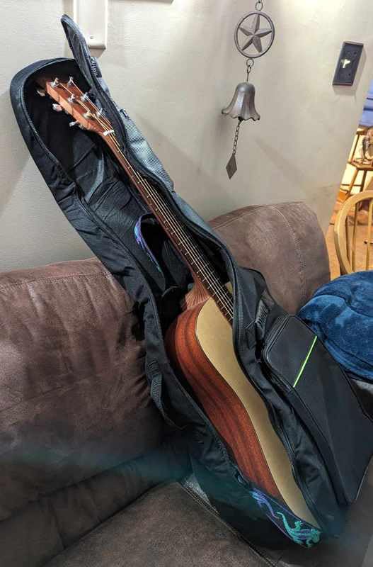 CAHAYA Electric Guitar Bag Gig Bag Case 0.3in Thick Padding Backpack Soft Electric Guitar Case Green CY0293 customer photo 2