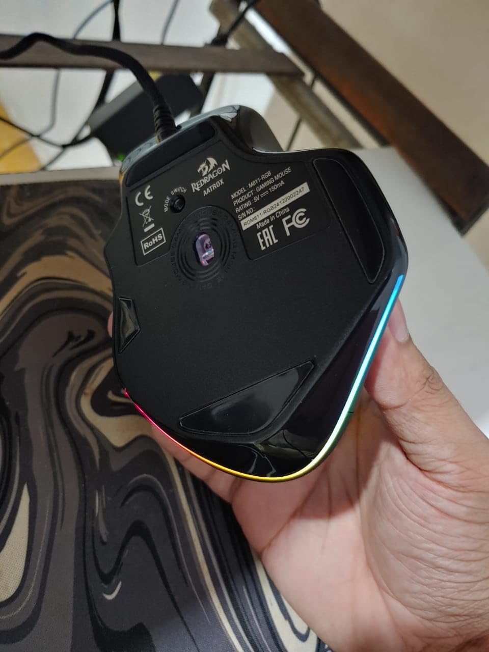 Redragon M811 Aatrox MMO Gaming Mouse, 15 Programmable Buttons Wired RGB Mouse w/Ergonomic Natural Grip Build, 10 Side Macro Keys customer photo 2