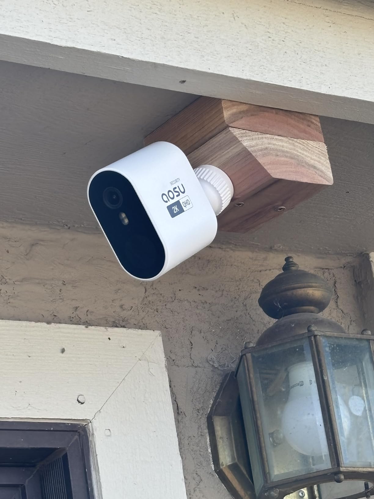 aosu Security Cameras Wireless Outdoor Home System, True 2K HD Night Vision, No Subscription Required, Long Battery Life, 166° Wide View, Spotlight & Siren Alarm, Motion Alert, Support 2.4 & 5GHz WiFi customer photo 1