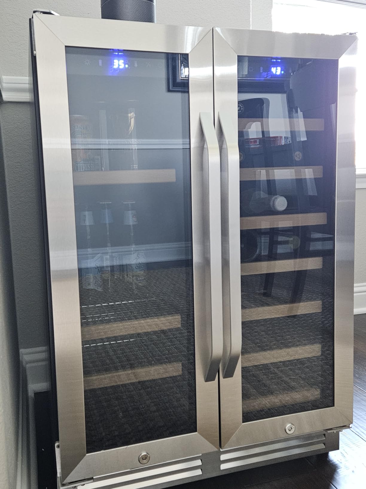 Wine Cooler Refrigerator, 179 Bottles Professional Wine Fridge with Powerful Compressor, Quiet Operation and Elegant Design for Wine Lovers customer photo 2