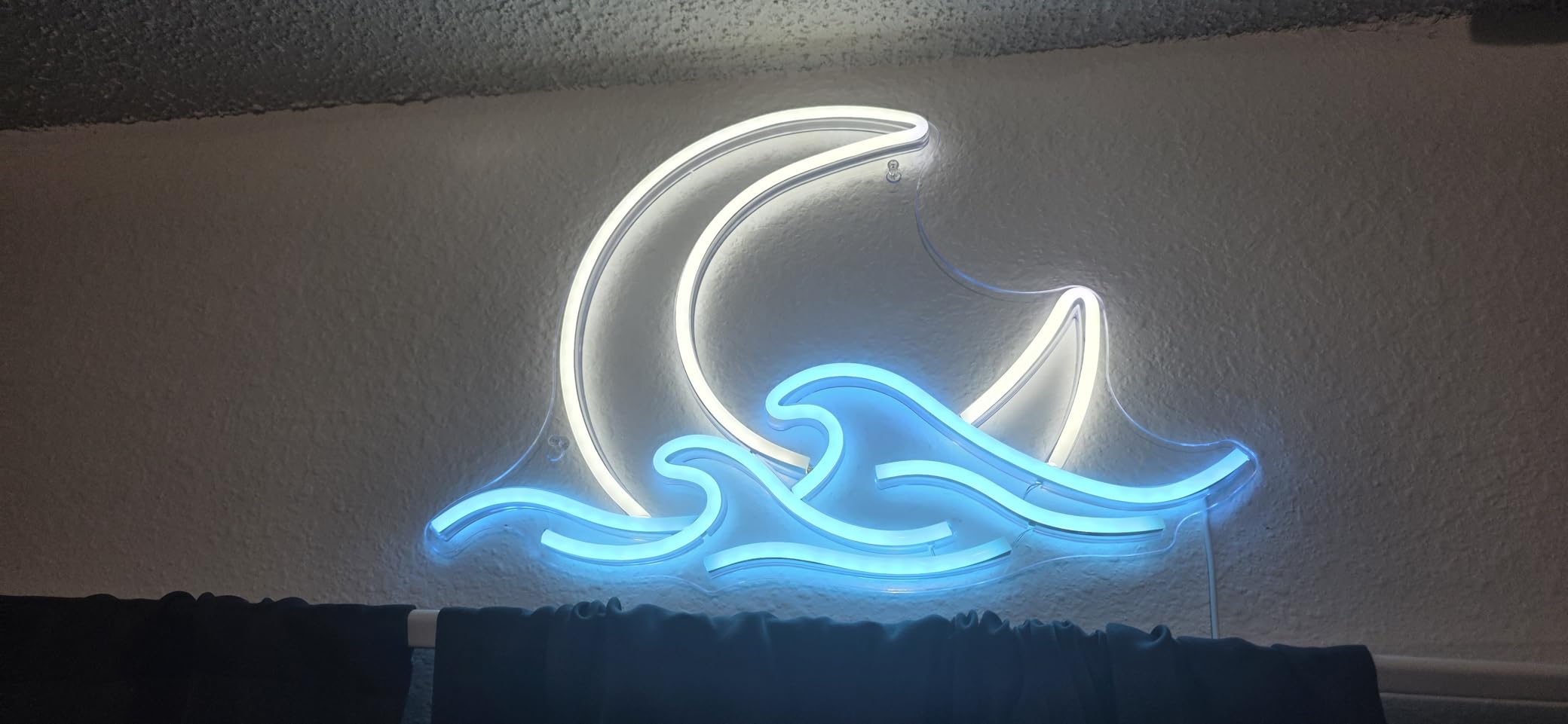 Sunrise Sunset Neon Sign Moon over Sea Neon Light Twilight Wave LED Wall Signs for Room Decor Anime Neon Light Acrylic Moon Sign customer photo 1