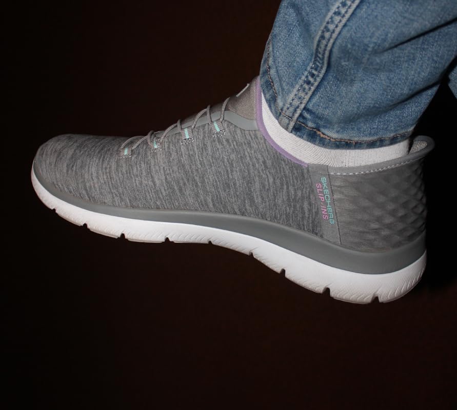 Skechers Women's Summits - Dazzling Haze Hands-Free Slip-Ins - Memory Foam Insole, Heel Pillow, Vegan Materials Sneaker customer photo 2