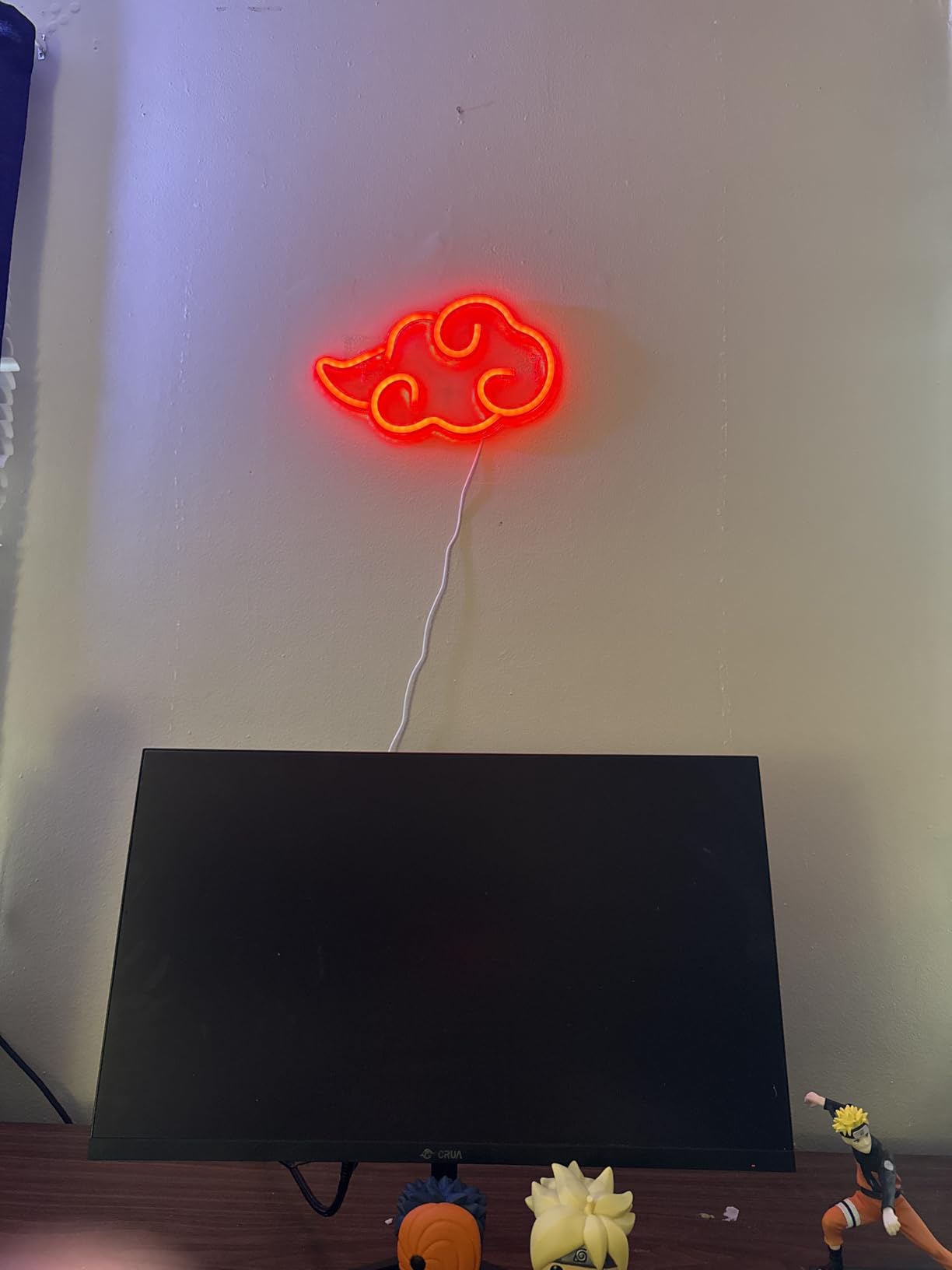 Dleouly Anime Neon Sign, LED Red Cloud Neon Signs for Wall Decor, Dimmable Gaming Neon Sign Wall Signs USB Night Neon Light for Bedroom Game Room customer photo 1