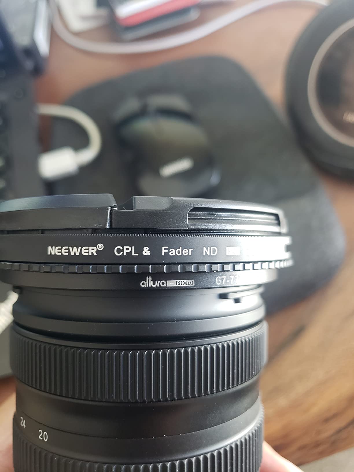 NEEWER 2 in 1 67mm Variable ND Filter ND2-ND32 & CPL Filter (Circular Polarizer Filter) No X Cross/30 Layer Nano Coated/HD Optical Glass customer photo 1
