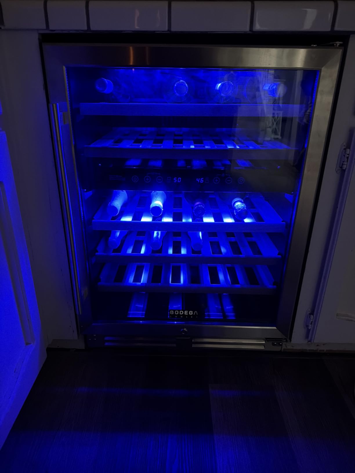 BODEGA 24 Inch Wine Cooler, 154 Bottle Refrigerator, Freestanding Wine Fridge with Intelligent Temperature Memory & Humidity Control customer photo 1