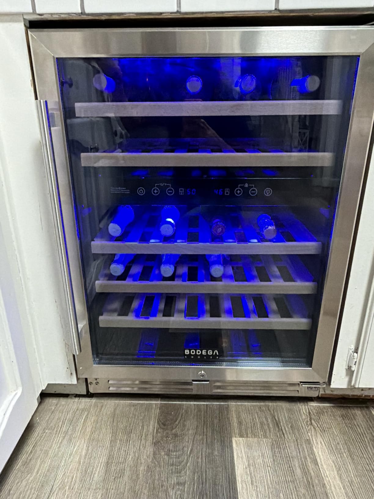 BODEGA 24 Inch Wine Cooler, 154 Bottle Refrigerator, Freestanding Wine Fridge with Intelligent Temperature Memory & Humidity Control customer photo 2