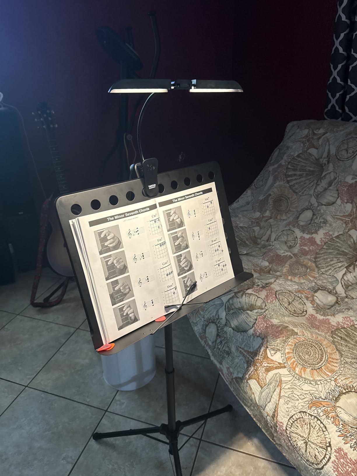Vekkia Folding Music Stand Light - Portable 42-LED Rechargeable, Super-Bright Clip-on Piano Lamp. Professional 5 Brightness x 3 Color Temperature, for Grand Piano, Book Reading customer photo 2