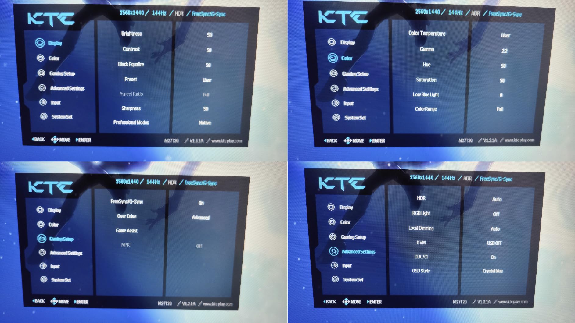 KTC 27 Inch Mini LED Monitor, 1440P 165Hz/144Hz Gaming Monitor, HDR1000, Built-in Speakers, HDMI2.0, DP1.4, Type-C 90W, USB, KVM, Swivel/Height/Pivot/Tilt Adjustable, Mountable, 2K PC Monitor customer photo 1