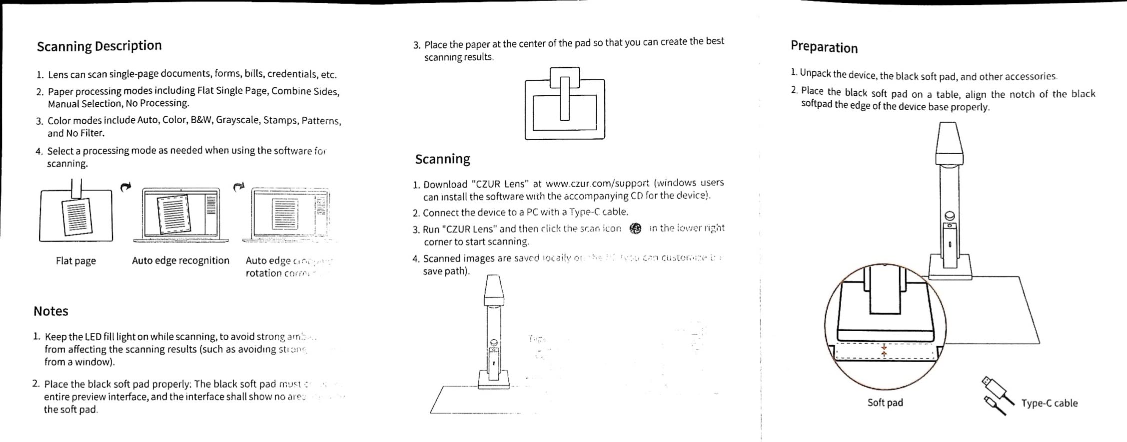 CZUR Lens800 Pro 8MP Portable Document Scanner & Document Camera, Travel-Friendly Mobile PDF Scanner, Capture Size A4, Fast Scan 1s/Page, Easy-to-Use OCR, for Mac & Windows customer photo 1