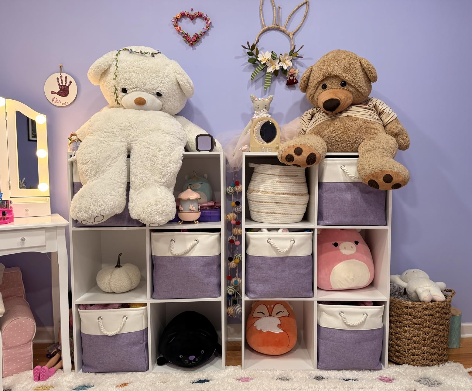 Best Choice Products 9-Cube Storage Organizer, 11in Shelf Opening, Bookcase, Display Shelf, Customizable w/ 3 Removable Back Panels - White customer photo 2