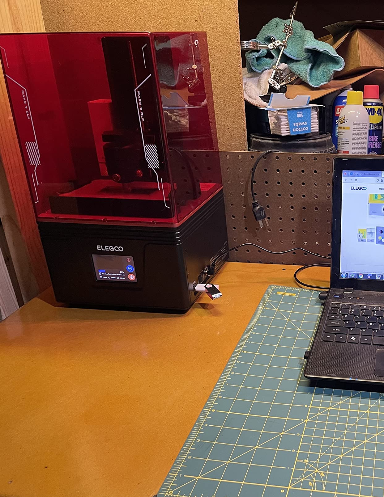 ELEGOO Mars 4 DLP 3D Printer, Desktop Resin 3D Printer with Ultra-Quiet Printing, 20000+ Hours Service Life, and Ultra-Low Operating Power, Printing Size of 5.22 × 2.94 × 5.9 inches customer photo 1