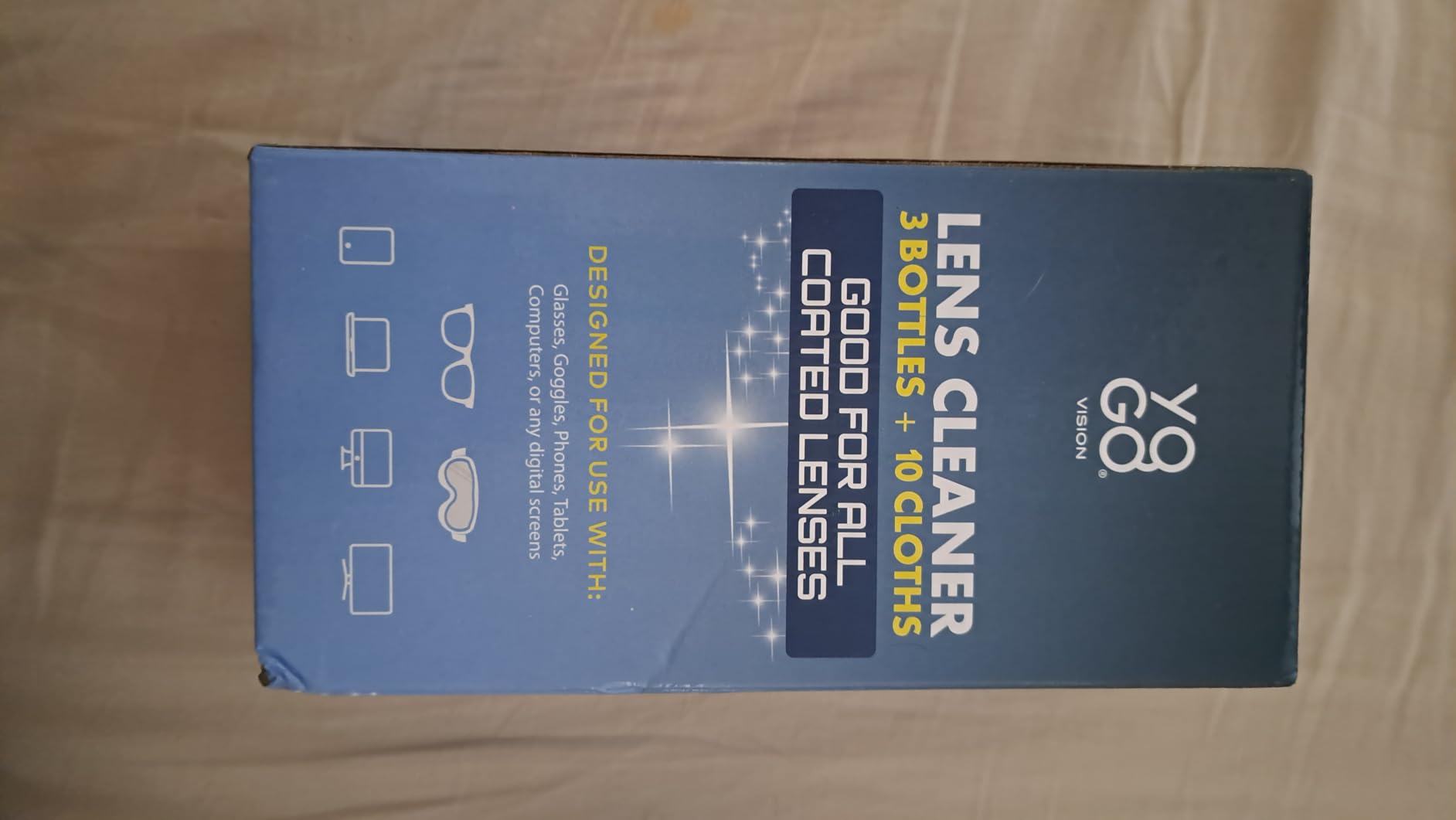 Lens Cleaner Spray 3 Eyeglass Cleaner, with 10 Microfiber Cloths Kit Ammonia and Streak Free Safe for Eyewear and Electronics customer photo 1