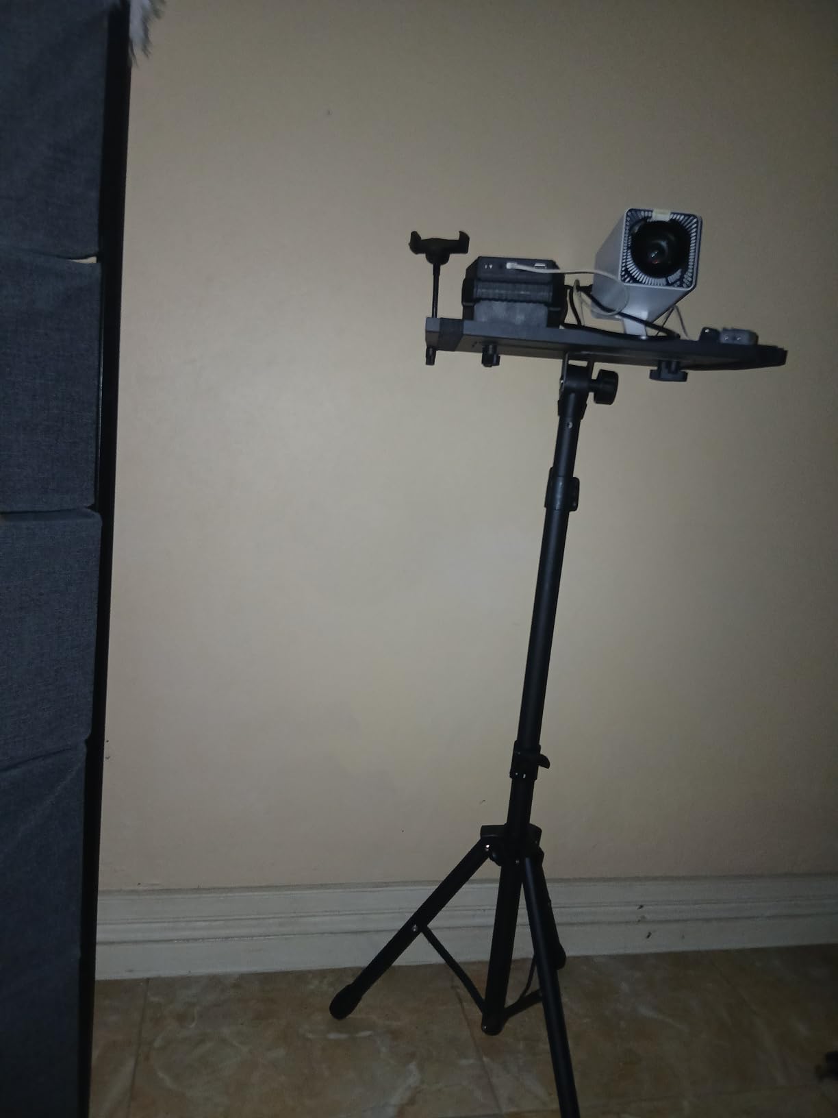 Facilife Projector Stand - Adjustable Height 22 to 63 Inches, Tripod for Laptop & Projector, Outdoor Movies customer photo 2