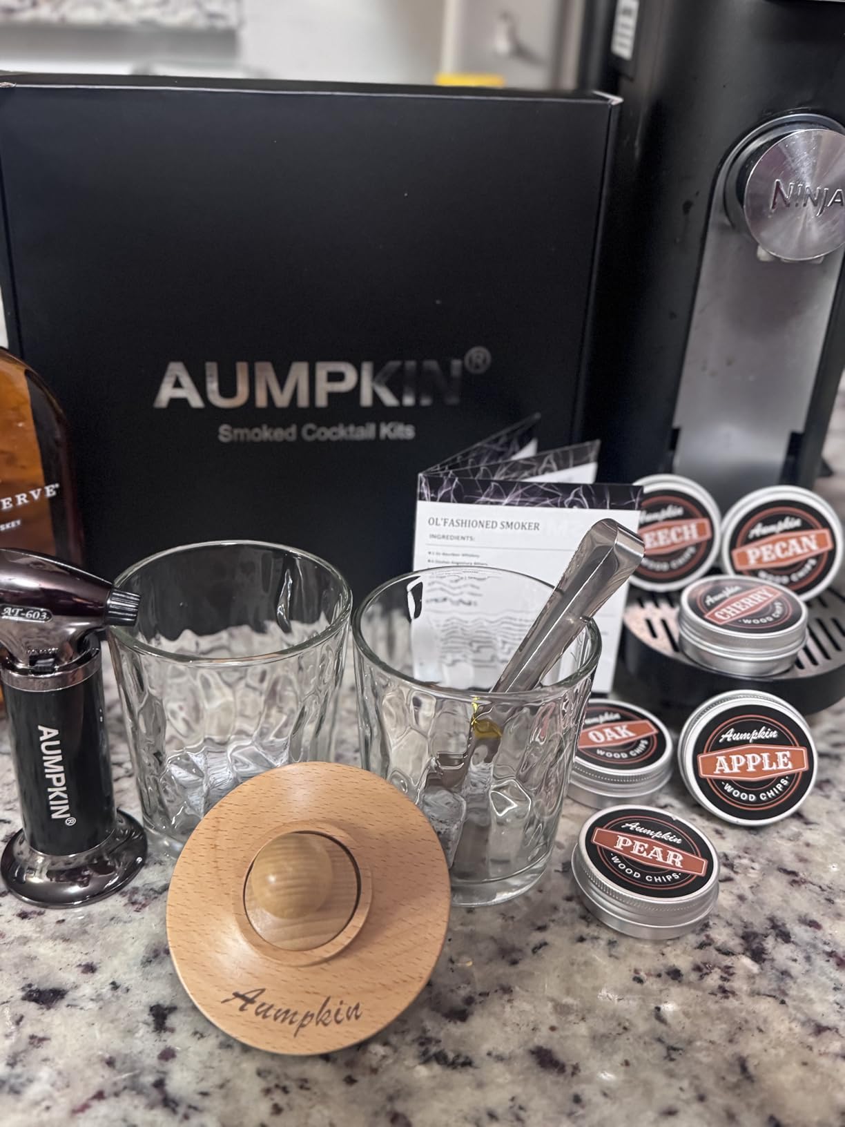 Cocktail Smoker Kit with Torch - 6 Flavors Wood Chips - Bourbon, Whiskey Smoker Infuser Kit, Old Fashioned Drink Smoker Kit customer photo 2