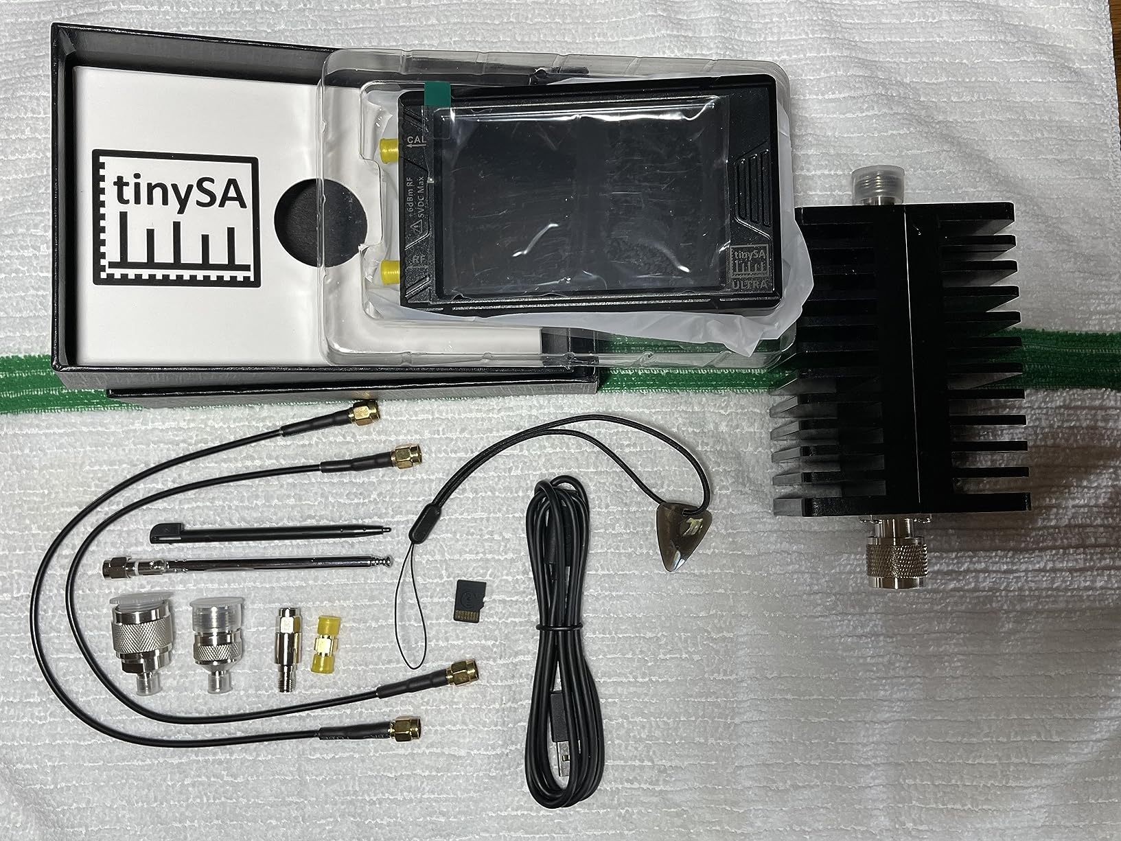 AURSINC TinySA Ultra+ ZS406 Spectrum Analyzer with 50W Attenuator, 2025 Upgraded 100kHz-5.4GHz V0.4.6 Portable Frequency Analyzer with 32Gb Card customer photo 1