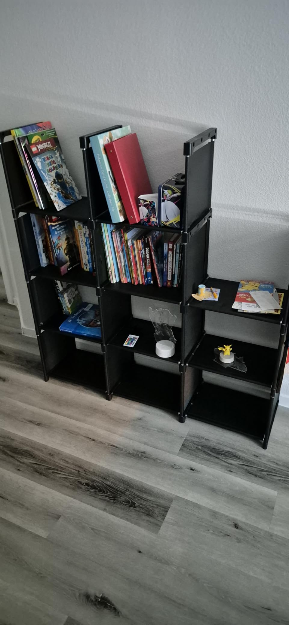 Mavivegue Book Shelf, 12 Cube Storage Organizer, DIY Bookcase, Metal Bookshelf, Tall Book case for Bedroom, Living Room, Office, Closet, Black Cubicle Rack customer photo 2