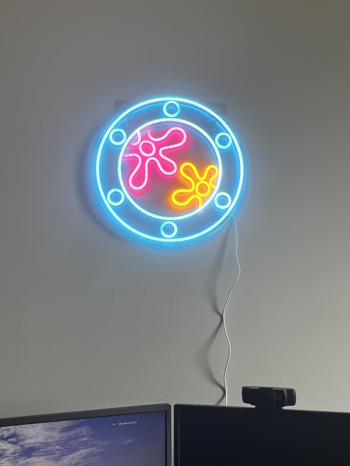 manimo Ocean World Porthole Neon Lights, LED Under Sea Porthole Neon Signs for Wall Decor, USB Night Light for Game Room Bedroom Birthday Wedding Party Gifts customer photo 1