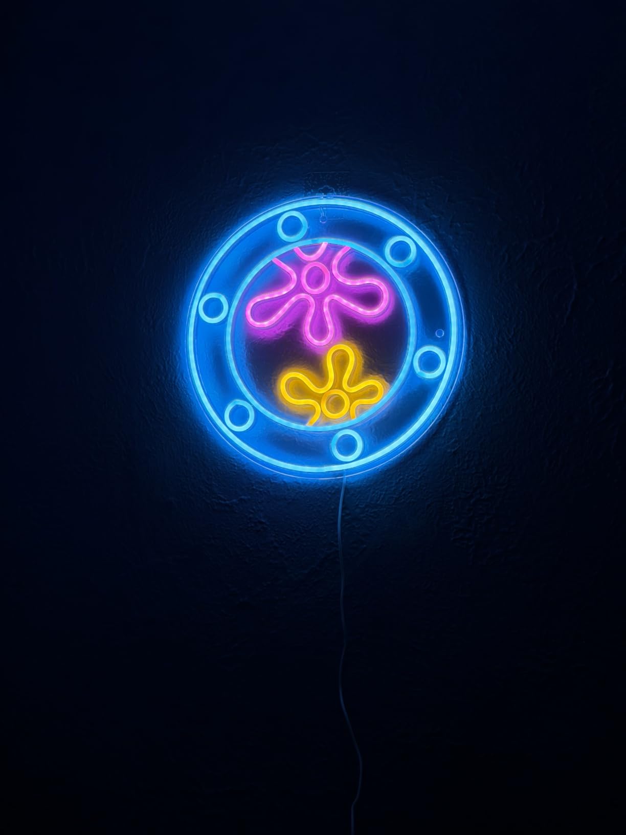 manimo Ocean World Porthole Neon Lights, LED Under Sea Porthole Neon Signs for Wall Decor, USB Night Light for Game Room Bedroom Birthday Wedding Party Gifts customer photo 2