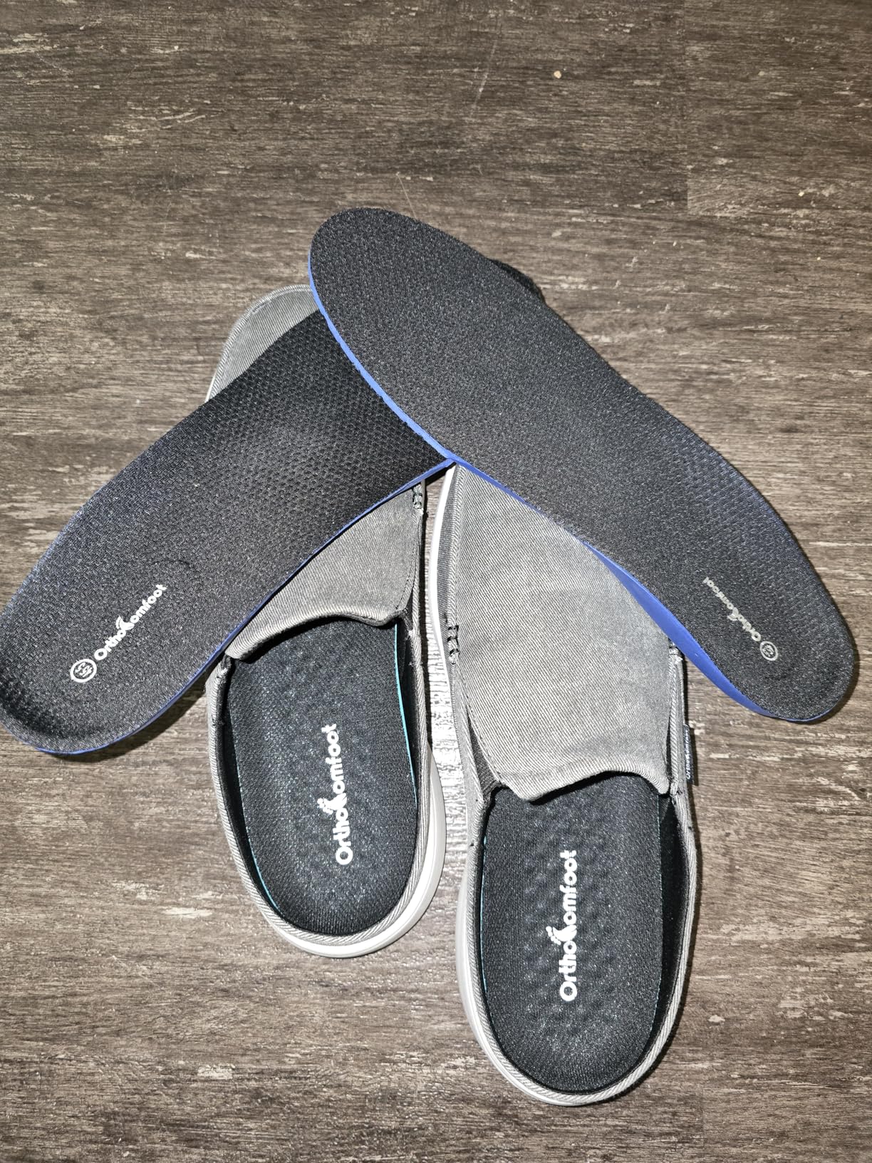 OrthoComfoot Men's Orthopedic Slip-On Loafers Walking Shoes with Arch Support: Casual Plantar Fasciitis Slippers for Flat Feet, Comfortable Orthotic Shoes for Foot and Heel Pain Relief customer photo 2