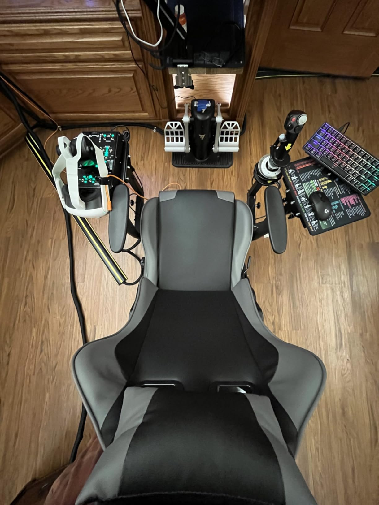 Marada Flight Joystick Hotas Mount with Chair Adjustable Fit for Thrustmaster/Logitech X56 X52/Hotas Warthog customer photo 1