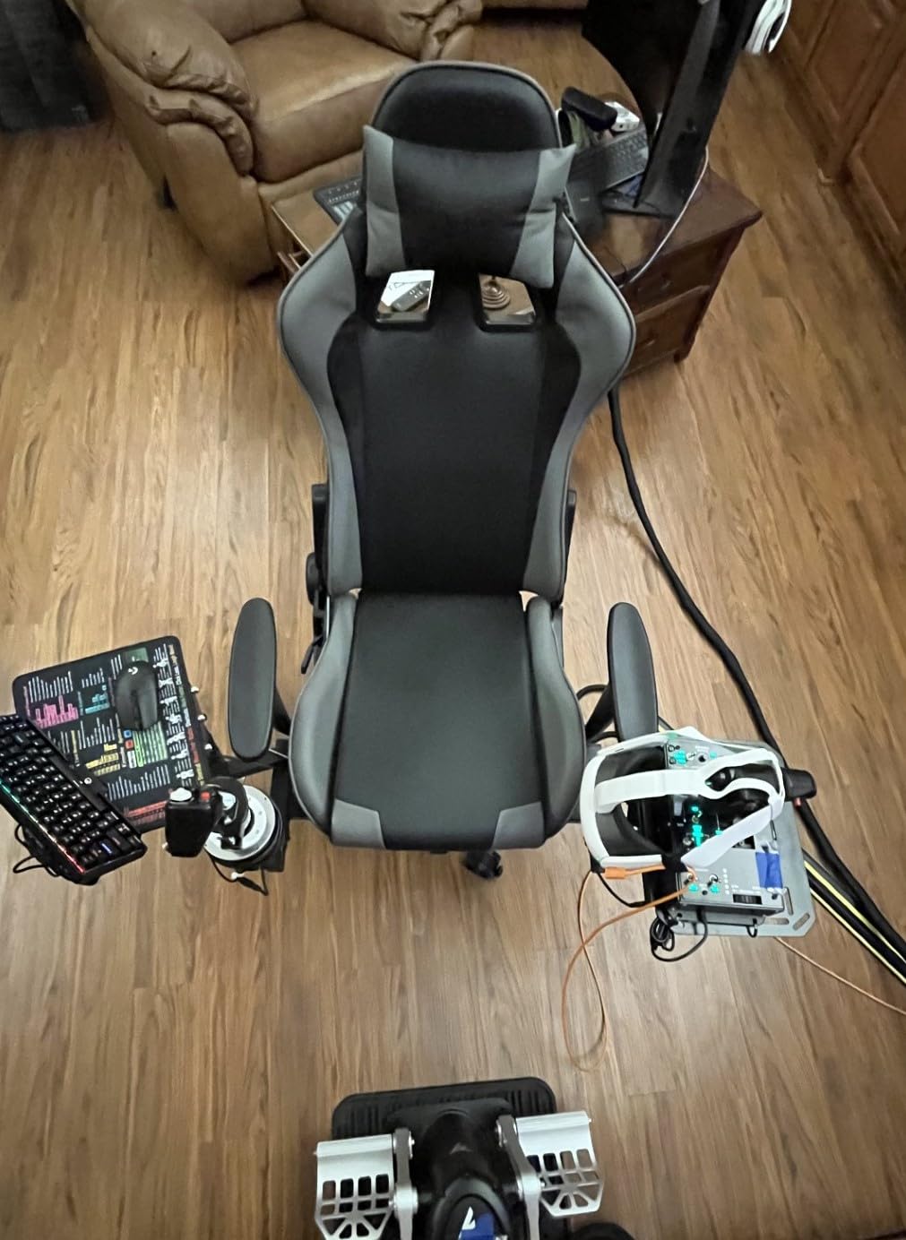 Marada Flight Joystick Hotas Mount with Chair Adjustable Fit for Thrustmaster/Logitech X56 X52/Hotas Warthog customer photo 2