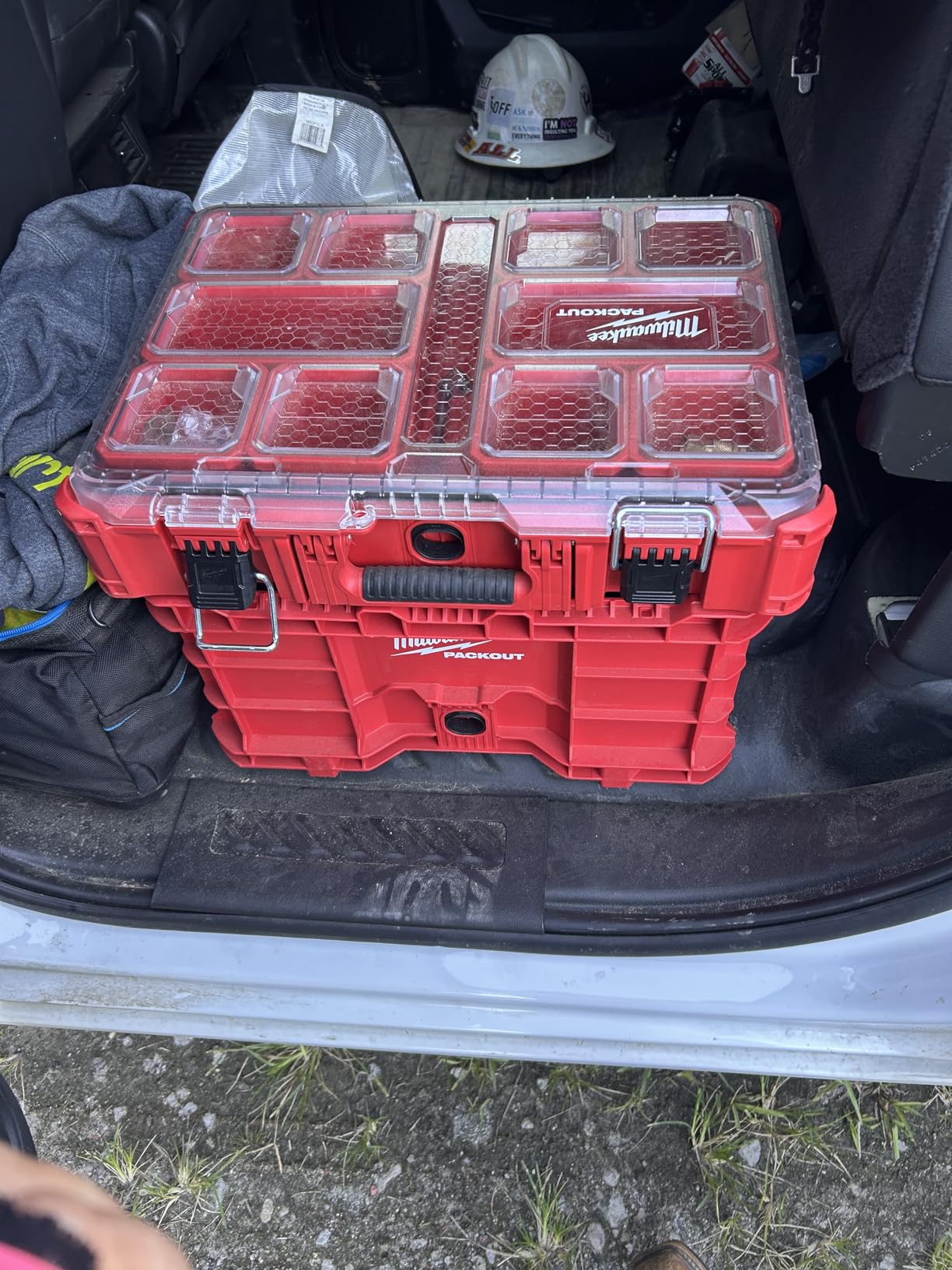 Milwaukee Packout 10-Bin Impact Resistant Polymer Organizer, Length 19.76 in. Width 15 in. Height 4.61 in. customer photo 1