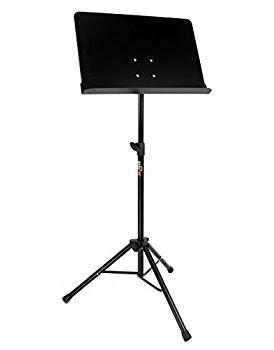 Gearlux Heavy-Duty Vented Die-Cast Sheet Music Stand with Hydraulic Grip Height Adjustment up to 71 Inches and Triple Layer Anti-Rust Coating customer photo 2