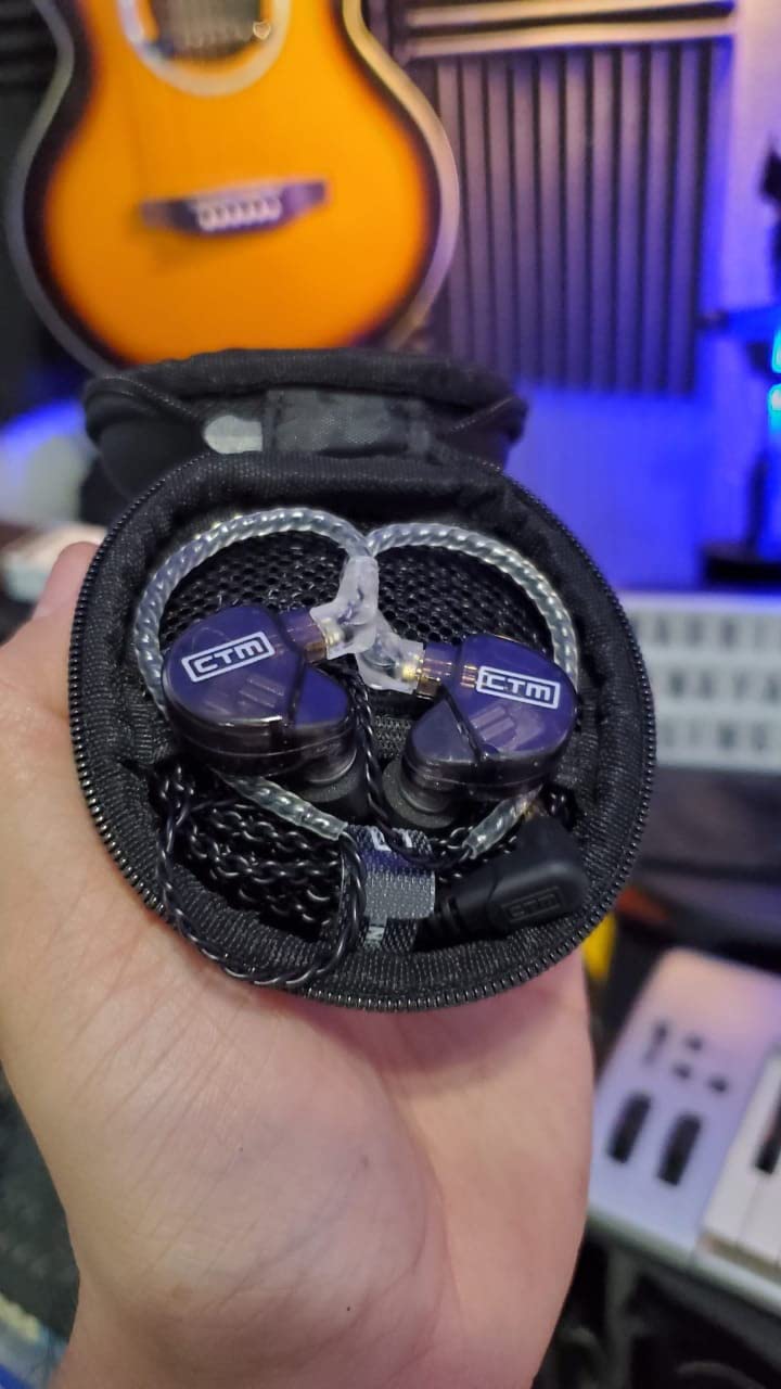 CTM CE320 Triple Driver in-Ear Monitor | Noise Isolating Professional Musician Wired in-Ear Monitor | Detachable Cable (Clear) customer photo 2