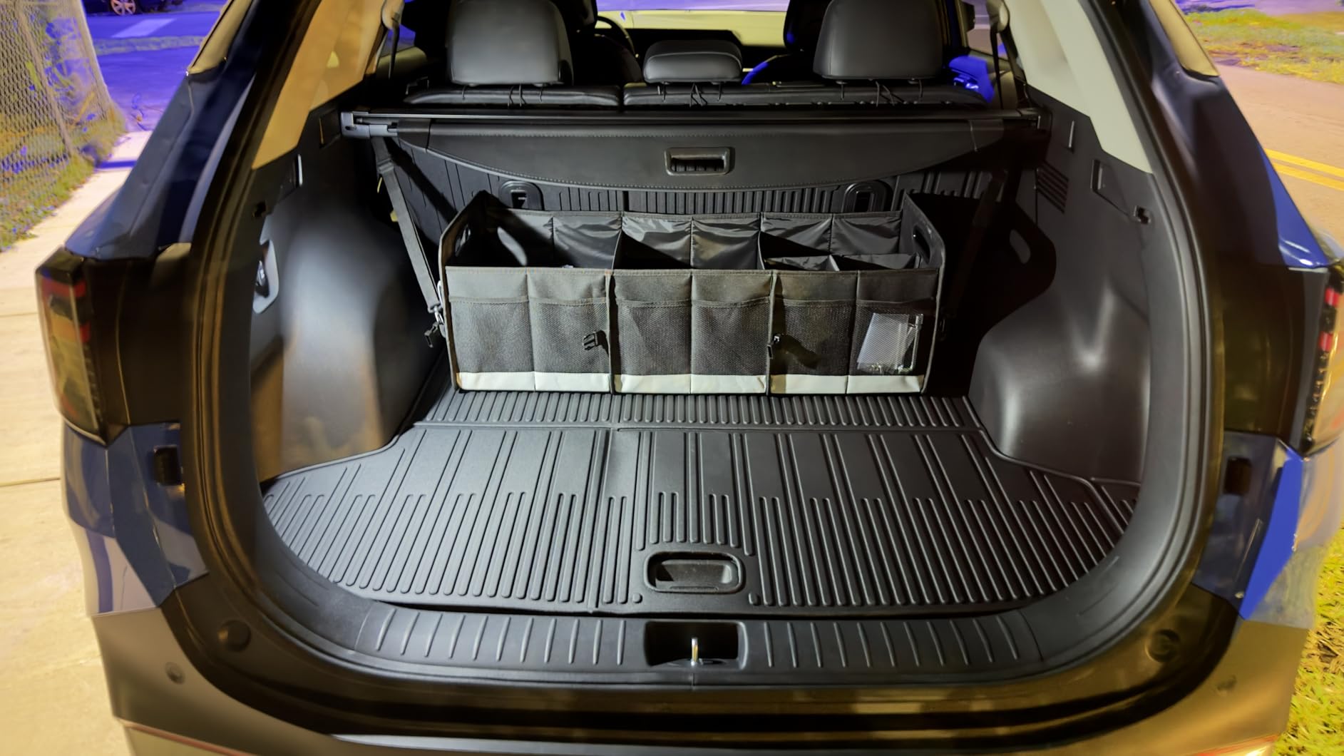 Trunk Organizer for Car, 95L Large Capacity Storage with Non-Slip Bottom Strips and 2 Retractable Straps, Cargo Organizer for Suv, Truck, Sedan customer photo 1