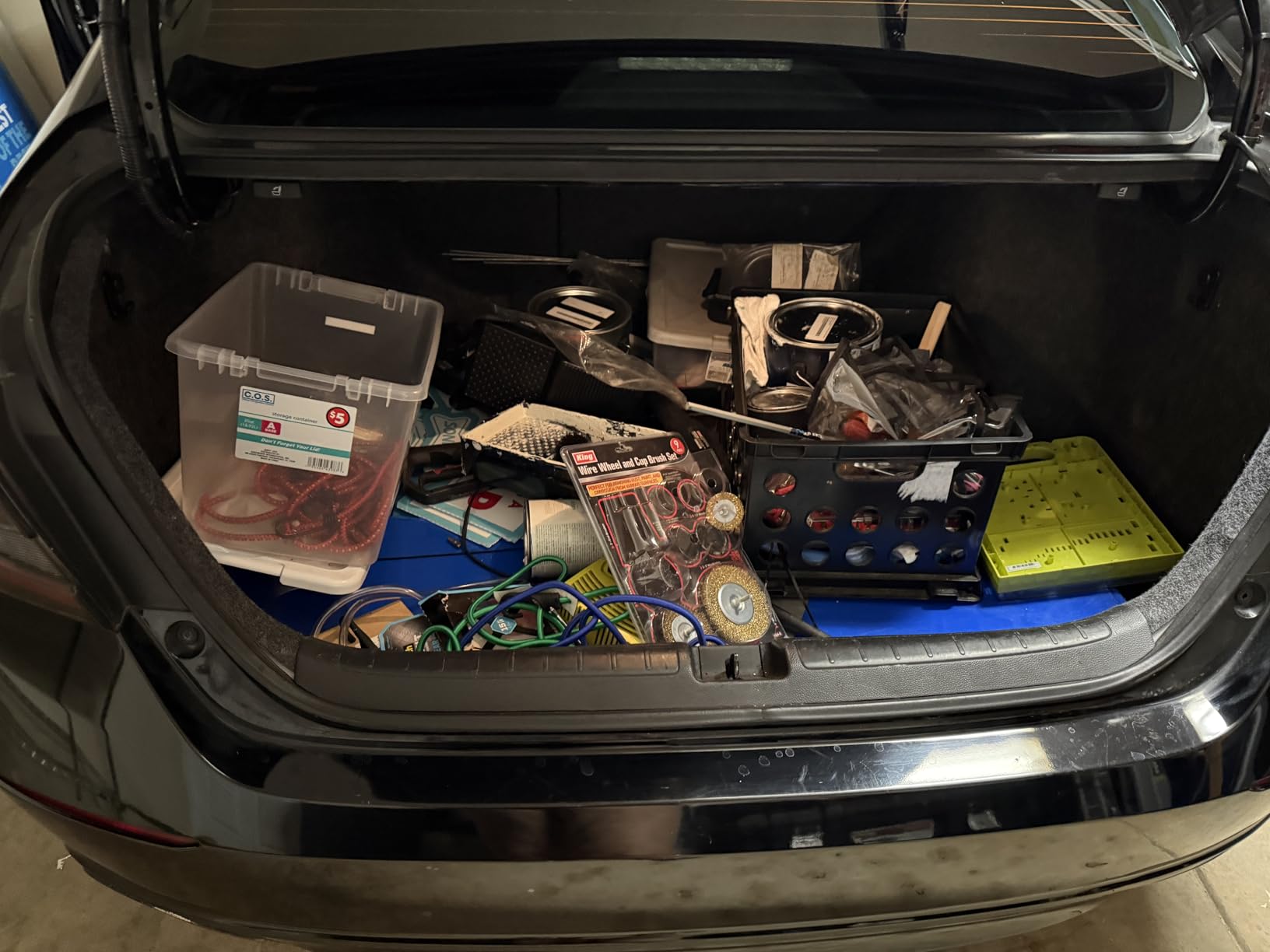 Trunk Organizer for Car, 95L Large Capacity Storage with Non-Slip Bottom Strips and 2 Retractable Straps, Cargo Organizer for Suv, Truck, Sedan customer photo 2