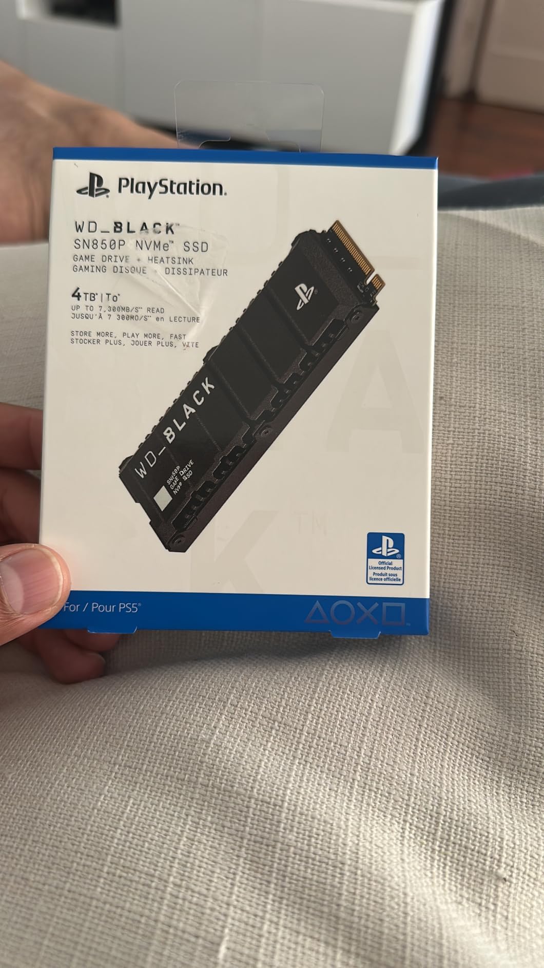 WD_BLACK 1TB SN850P NVMe M.2 SSD Officially Licensed Storage Expansion for PS5 Consoles, up to 7,300MB/s customer photo 2
