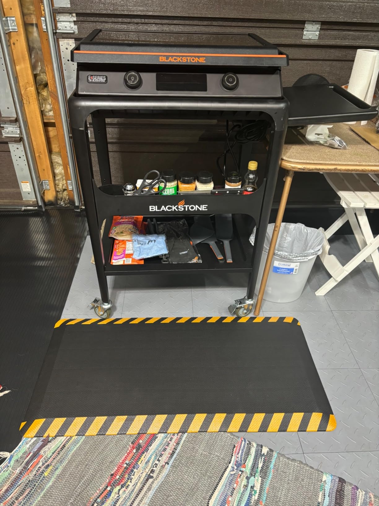 FEATOL Anti Fatigue Mat Industrial, Ergonomic Standing Floor Mat for Work for Stand - Safety Support for Leg & Back Pain (Yellow Border, 20