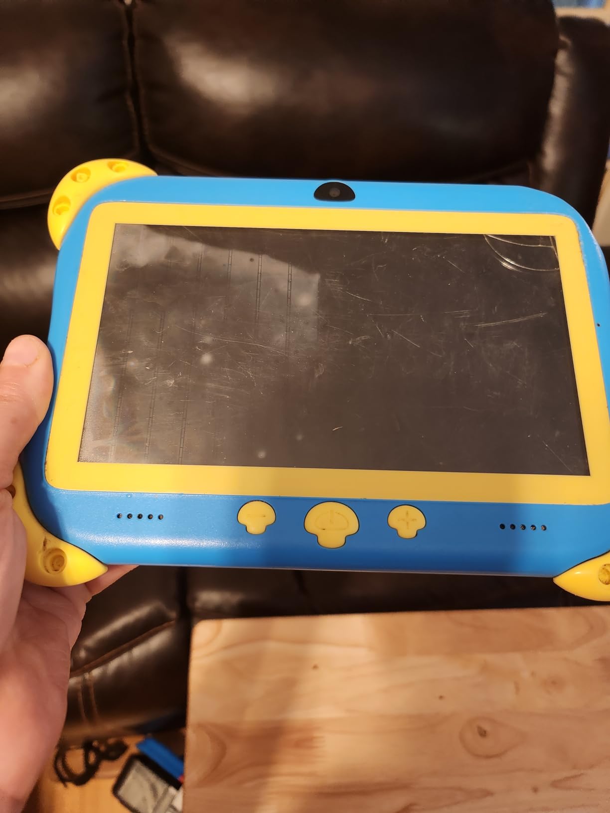 YINOCHE 7 inch Kids Tablet with Case, WiFi Tablets for Kids, Android Toddler Tablet, 32GB Storage, Dual Camera, Shockproof Case, Parental Controls Tablets Support Netflix YouTube (Green) customer photo 2