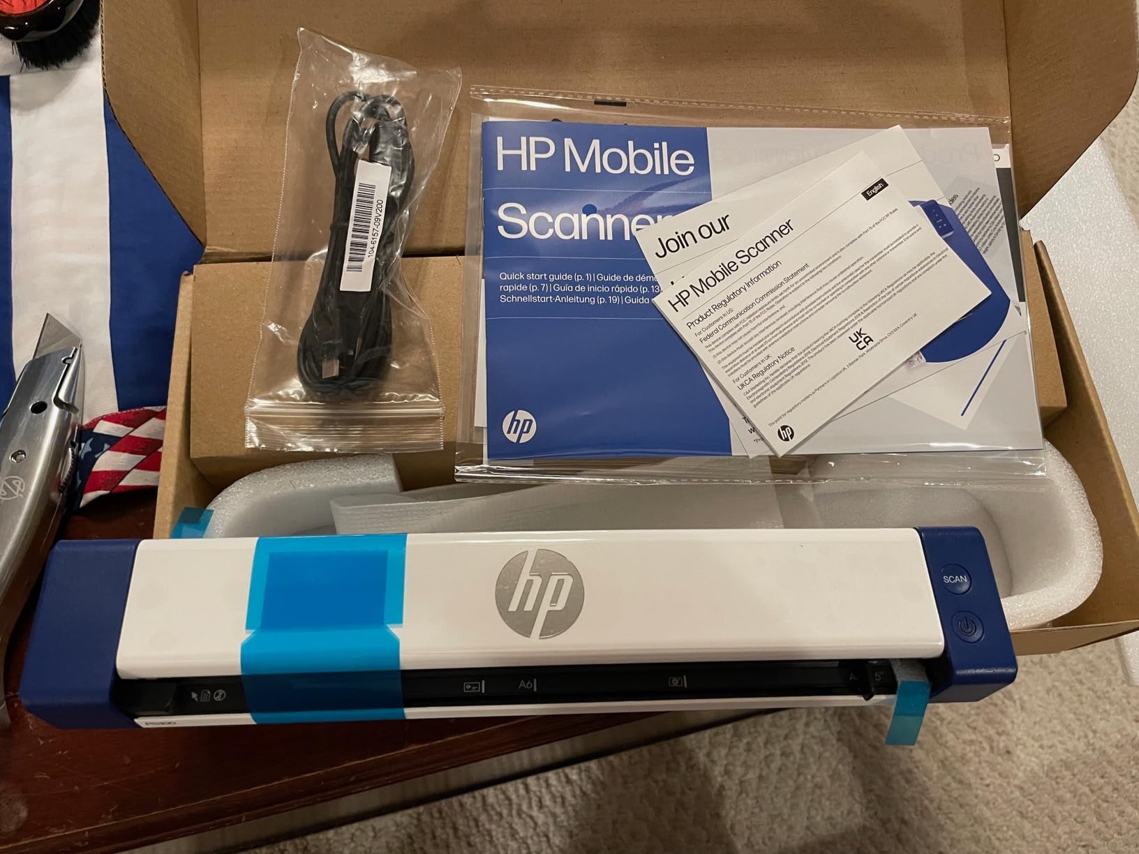 HP Small USB Document & Photo Scanner for Portable 1-Sided Sheetfed Digital Scanning, Model HPPS100, for Home, Office & Business, PC and Mac Compatible, HP WorkScan Software Included customer photo 1