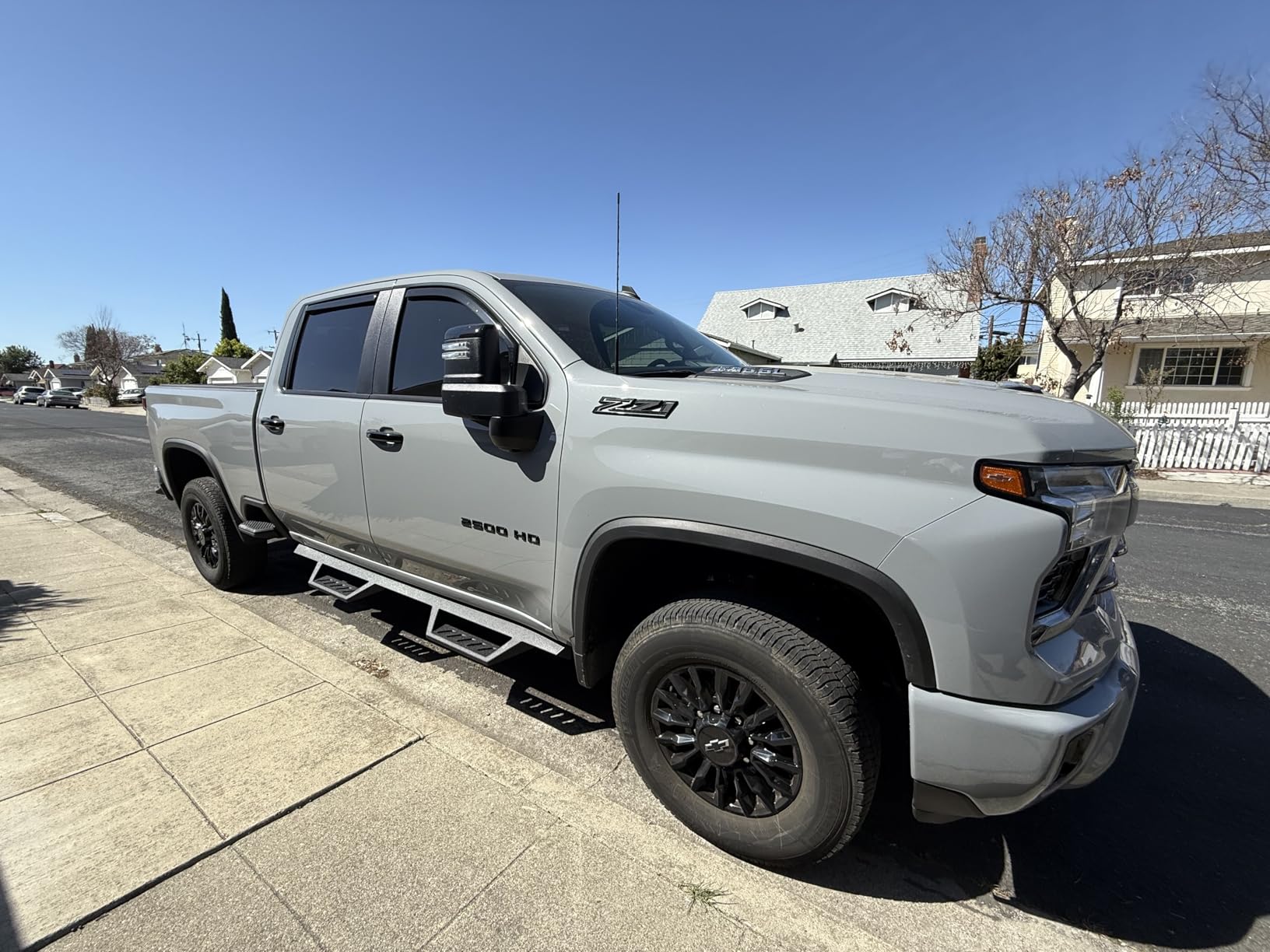 Tyger Auto LanderX Running Board Compatible with 2007-2018 Chevy Silverado GMC Sierra 1500; 2007-2019 2500 3500HD; 2019 LD/Limited | Crew Cab | TG-LX3C82328 | Drop Step Side Step Rail Nerf Bars customer photo 1