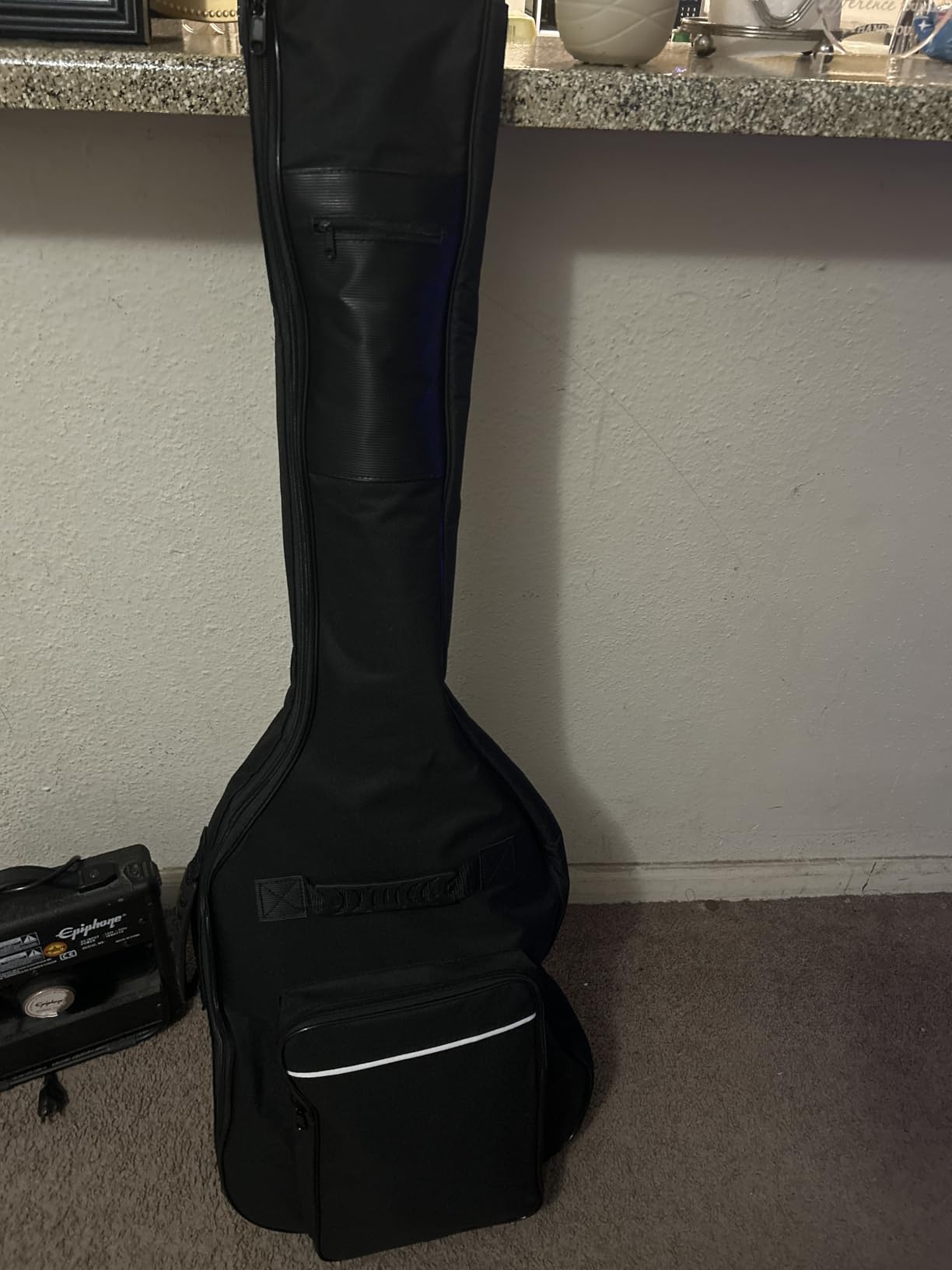 LETSROCK 39 40 41 Inch Electric Guitar Bag, Electric Guitar Gig Bag 0.35 Inch Waterproof Thick Padding Backpack customer photo 1