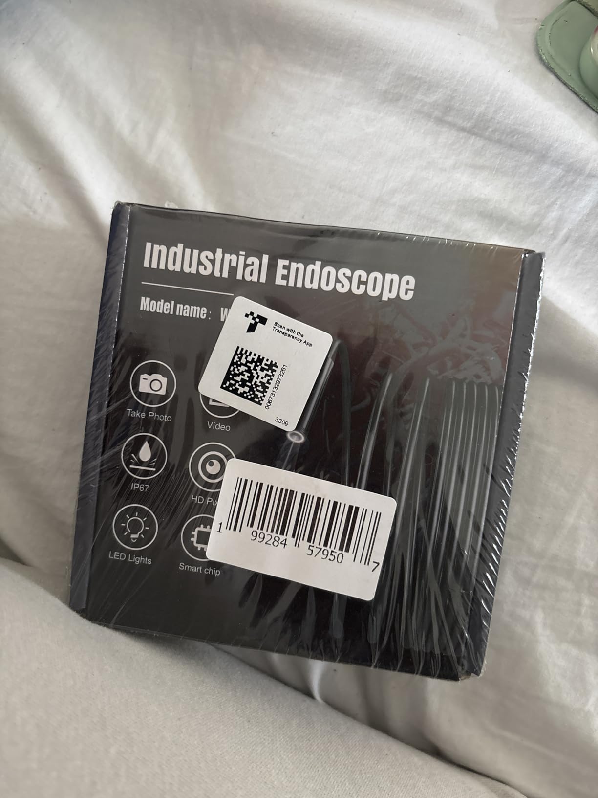 Endoscope Camera with Light,1920P HD Borescope Tools with 8 Adjustable LED Lights, Endoscope with Semi-Rigid Snake Camera, IP67 Waterproof Inspection Borescope for iOS and Android-16.4ft Dual-Lens customer photo 1