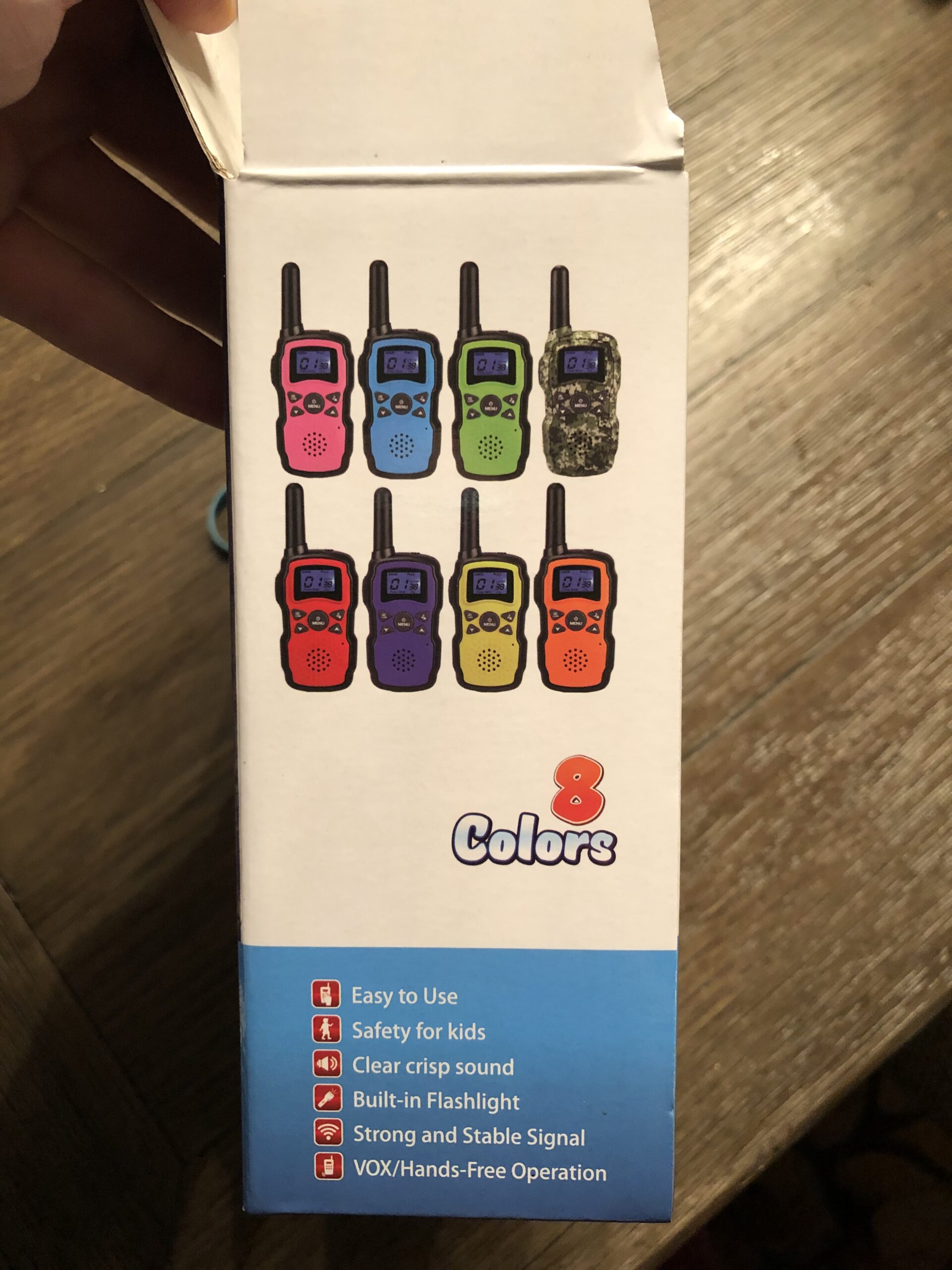 Wishouse Walkie Talkies Rechargeable for Kids Adults Long Range, Xmas Birthday Gift for Boys Girls 3-10 Year Old, Hiking Camping Gear Games Ideas Toys with Flashlight, VOX, Easy to Use 4 Pack customer photo 2