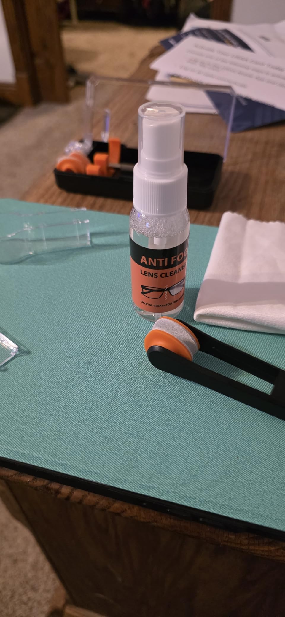 Glasses Cleaner,8 in 1 Glasses Cleaning Kit with 24H Anti Fog Eyeglass Cleaner Spray| Portable Glasses Cleaner Tool|Eye Glass Clean Cloths, Glasses Anti Slip with Soft Eyeglass Nose Pads & Ear Grip customer photo 1